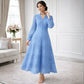 Imported Qureshia Long Dress for Women – Elegant Embroidered Maxi Dress with Malai Lining