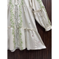 Floral Lawn Top with Collar and Frill Hem