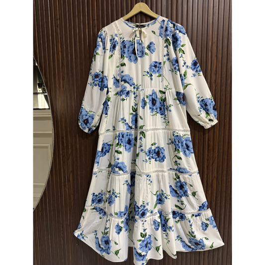 Soft Georgette Floral Long Dress
