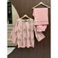 Lawn Embroidered Corset Kurti with Cotton Flapper