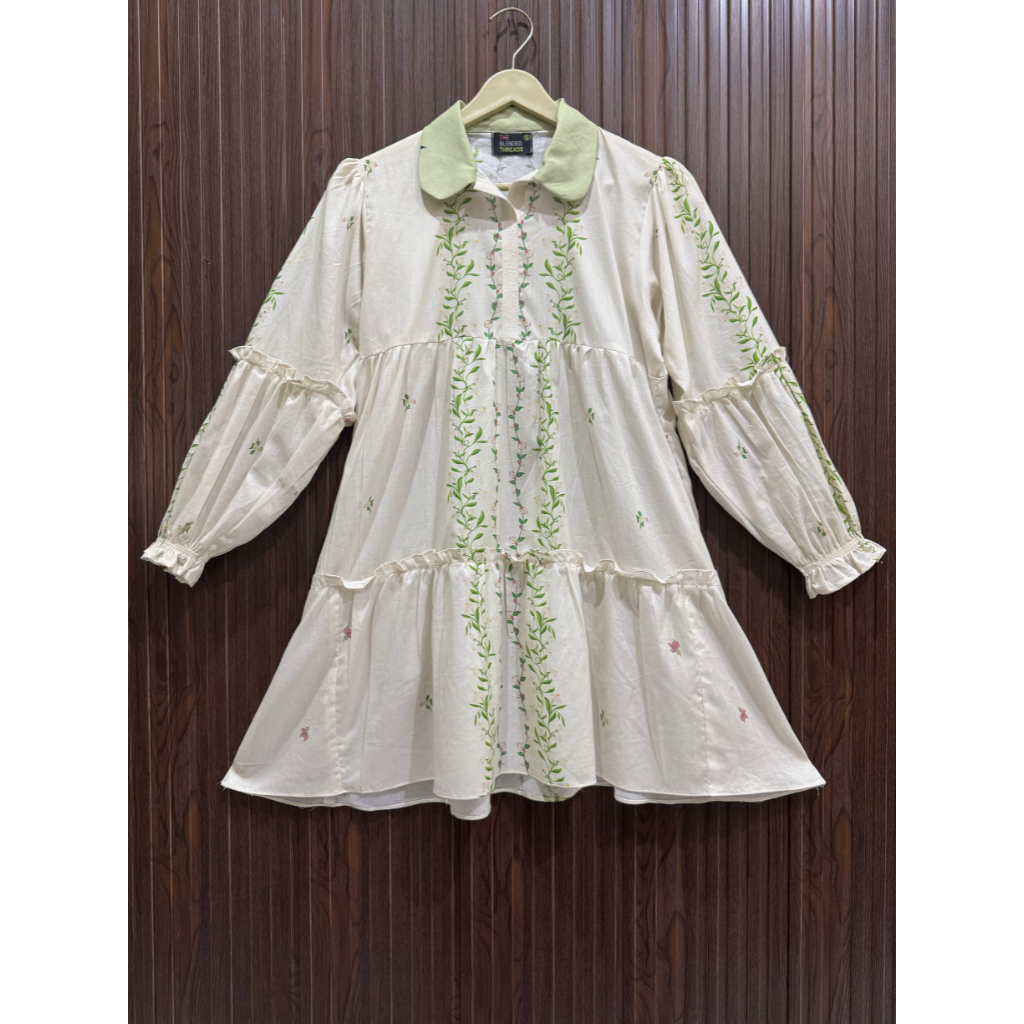 Lawn Top with  Printed Flapper