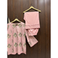 Lawn Embroidered Corset Kurti with Cotton Flapper