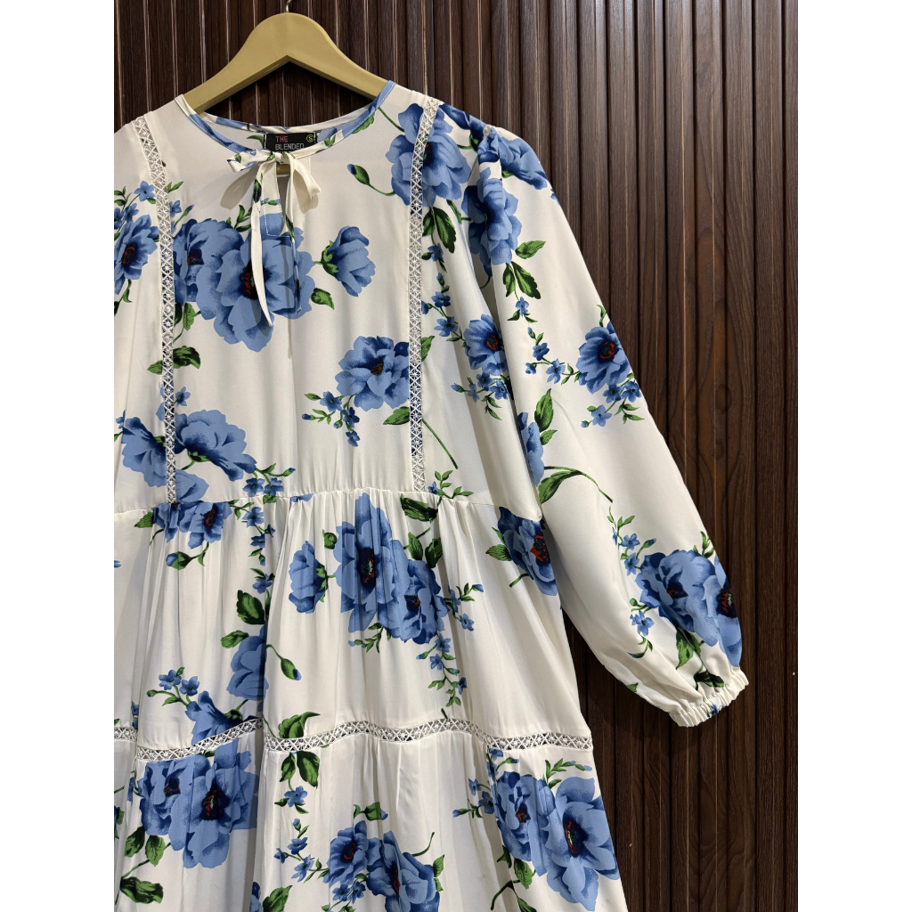 Soft Georgette Floral Long Dress