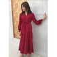 Ruby Charm – Imported Georgette Long Dress