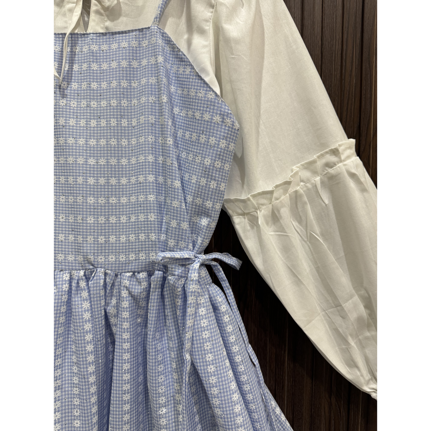 Stuff Mix Summer Cotton Dress | Korean Inspired | 4 Colors | Puff Sleeve