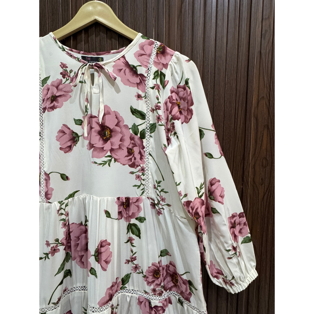 Soft Georgette Floral Long Dress