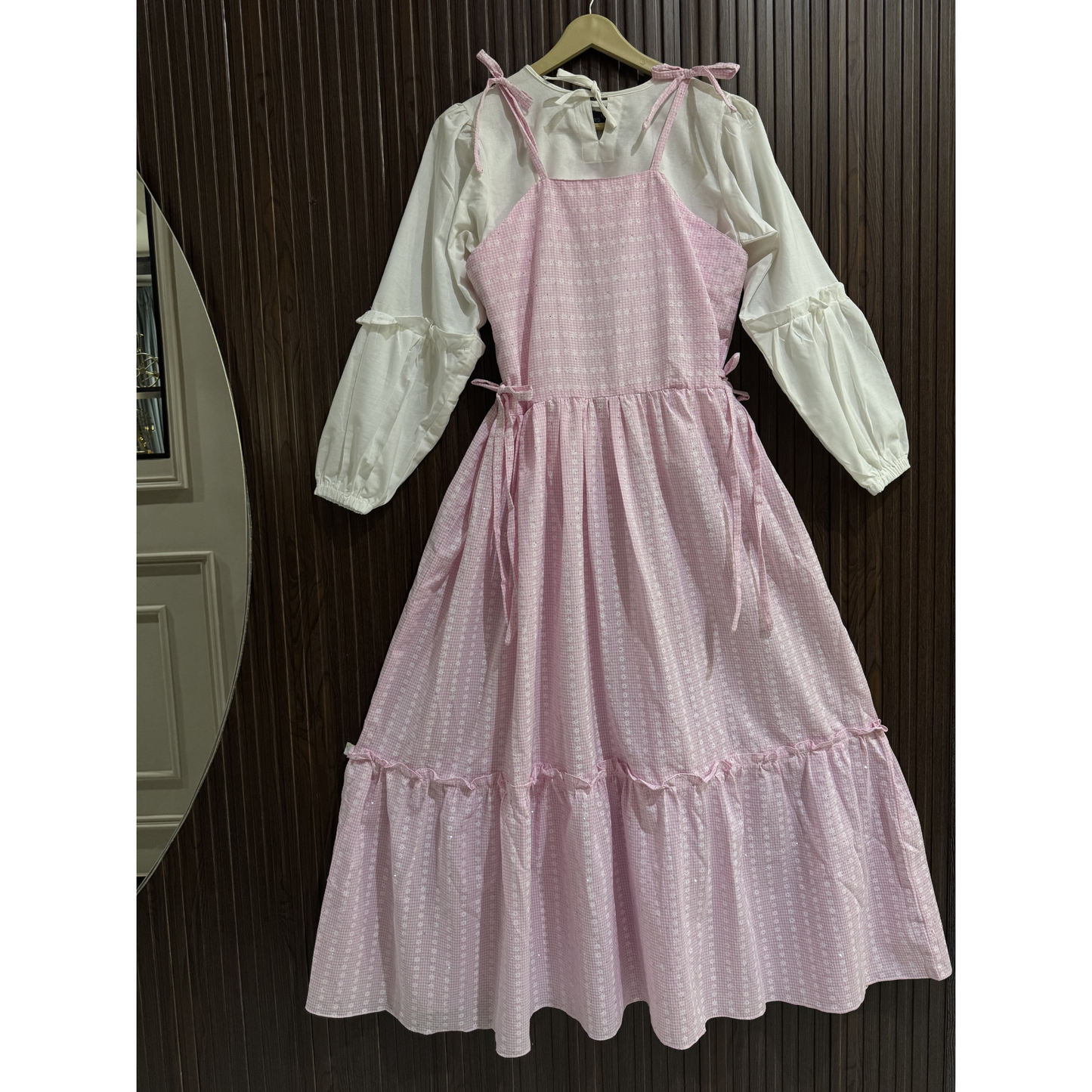 Stuff Mix Summer Cotton Dress | Korean Inspired | 4 Colors | Puff Sleeve