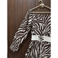 Women's Premium Imported Soft Georgette Zebra Print Maxi Dress with Waist Belt | Non See-Through|FLARE 120+ Inches