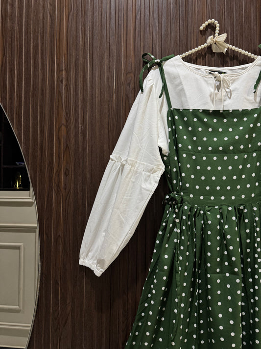 Green Polka Dress