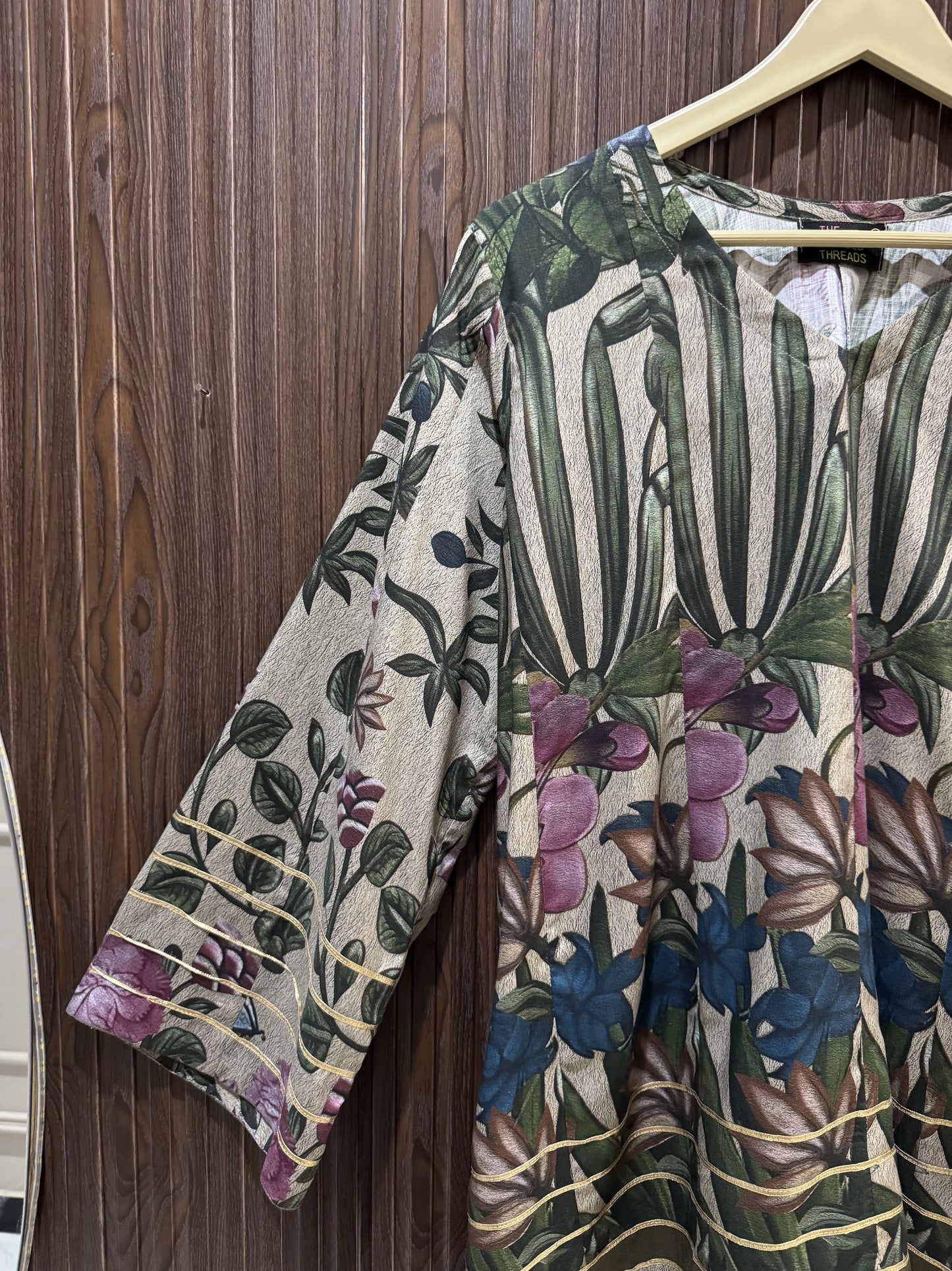 Tropical Garden Printed Lawn Top