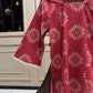 Maroon Corset Kurti with Beige Flapper Trouser – 2 Piece