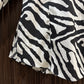 Black & White Zebra Printed Cotton Kurta