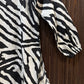 Black & White Zebra Printed Cotton Kurta