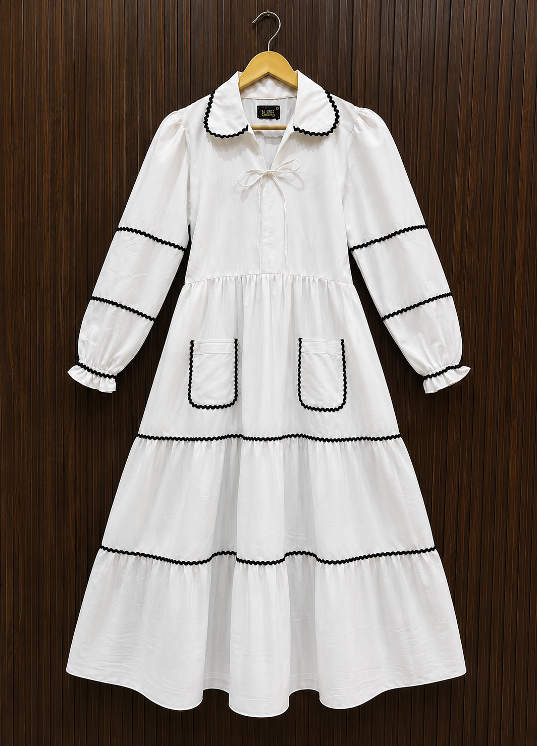 Soft Textured Georgette Long Dress for Women