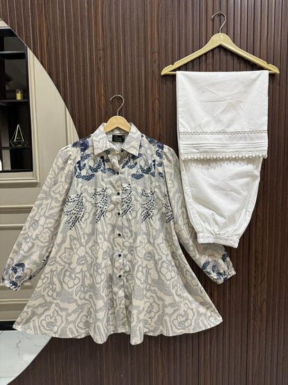 Printed Lawn Tops with Cotton Flapper – Stylish Summer Outfit for Women