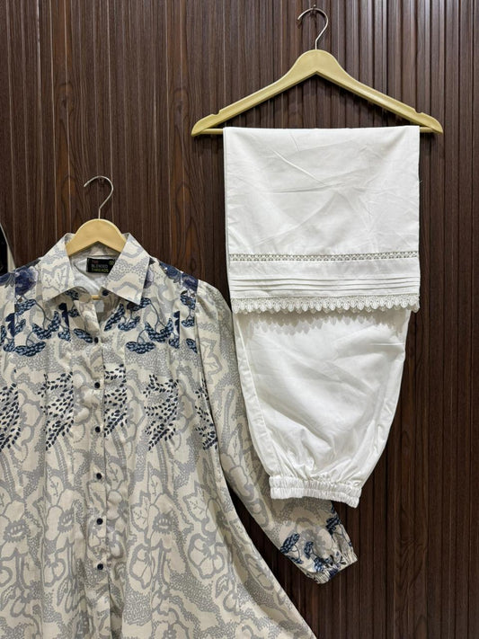 Printed Lawn Tops with Cotton Flapper – Stylish Summer Outfit for Women